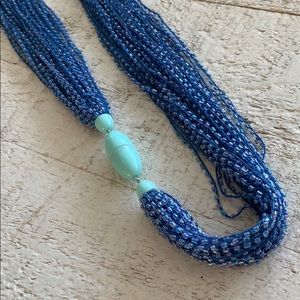 Blue Beaded Necklace